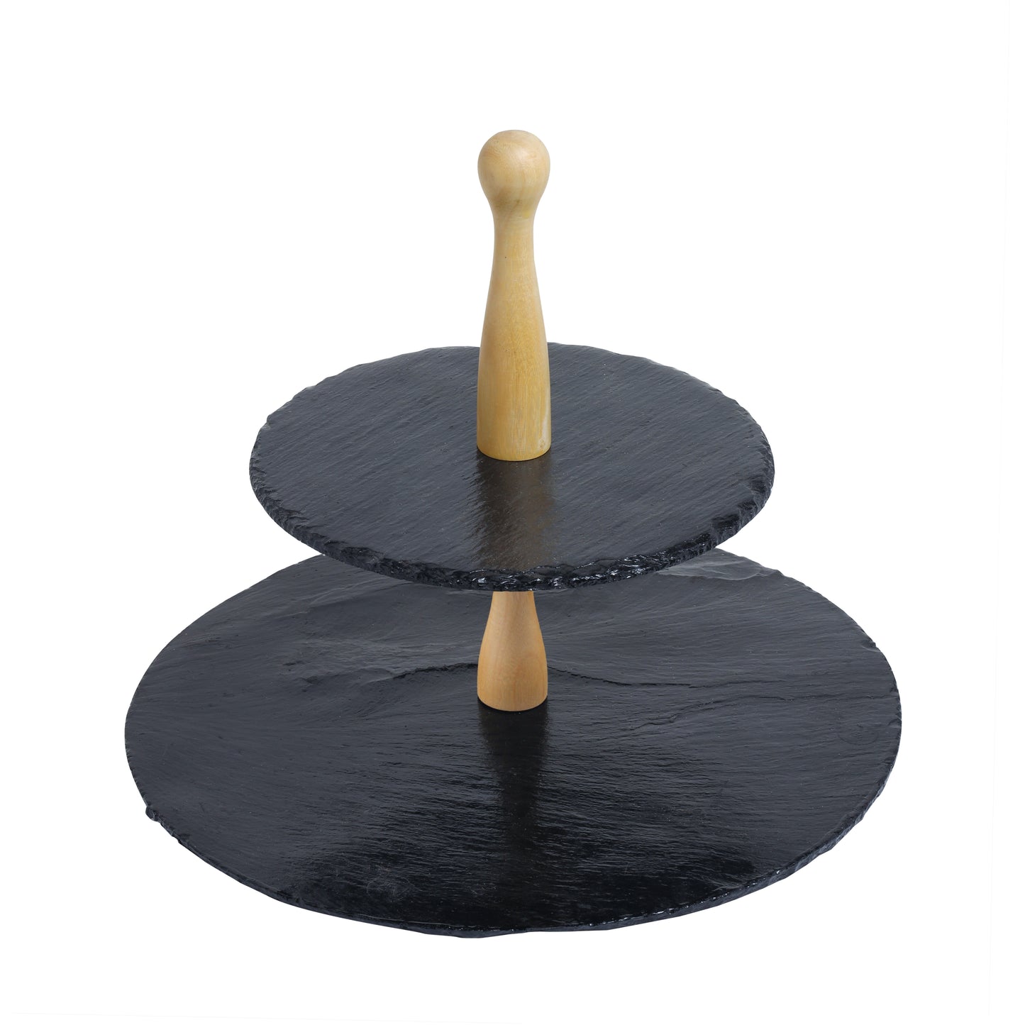 Tiramisu Wood & Resin 2-Tier Dessert Server