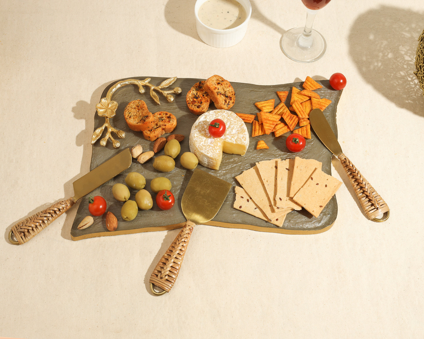 Decorative Resin Cheese Platter