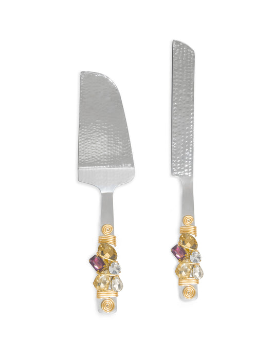 Multi Crystals Cake Server Set tiramisuusa