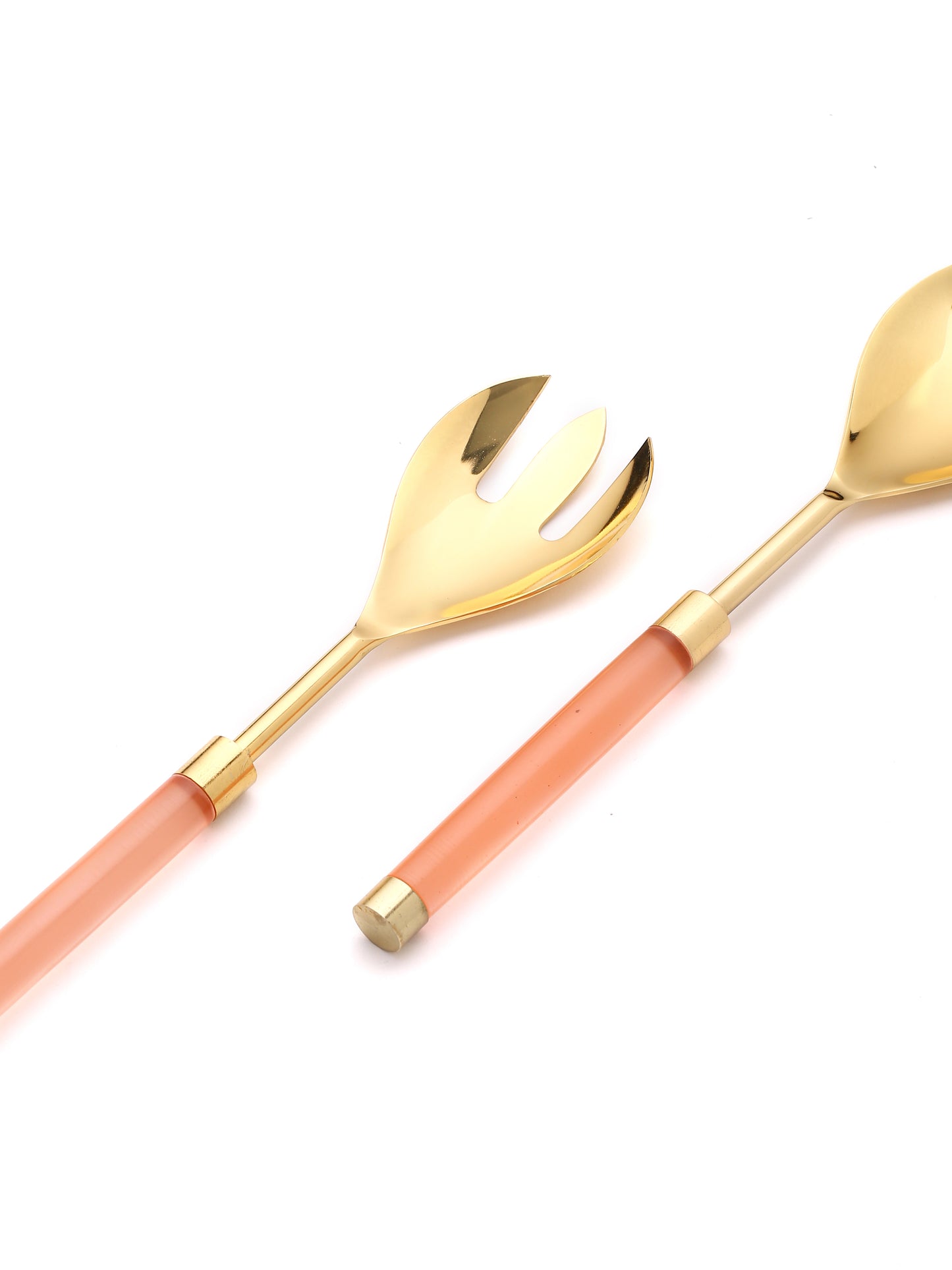 Gold Plated Metal & Resin Salad Set tiramisuusa