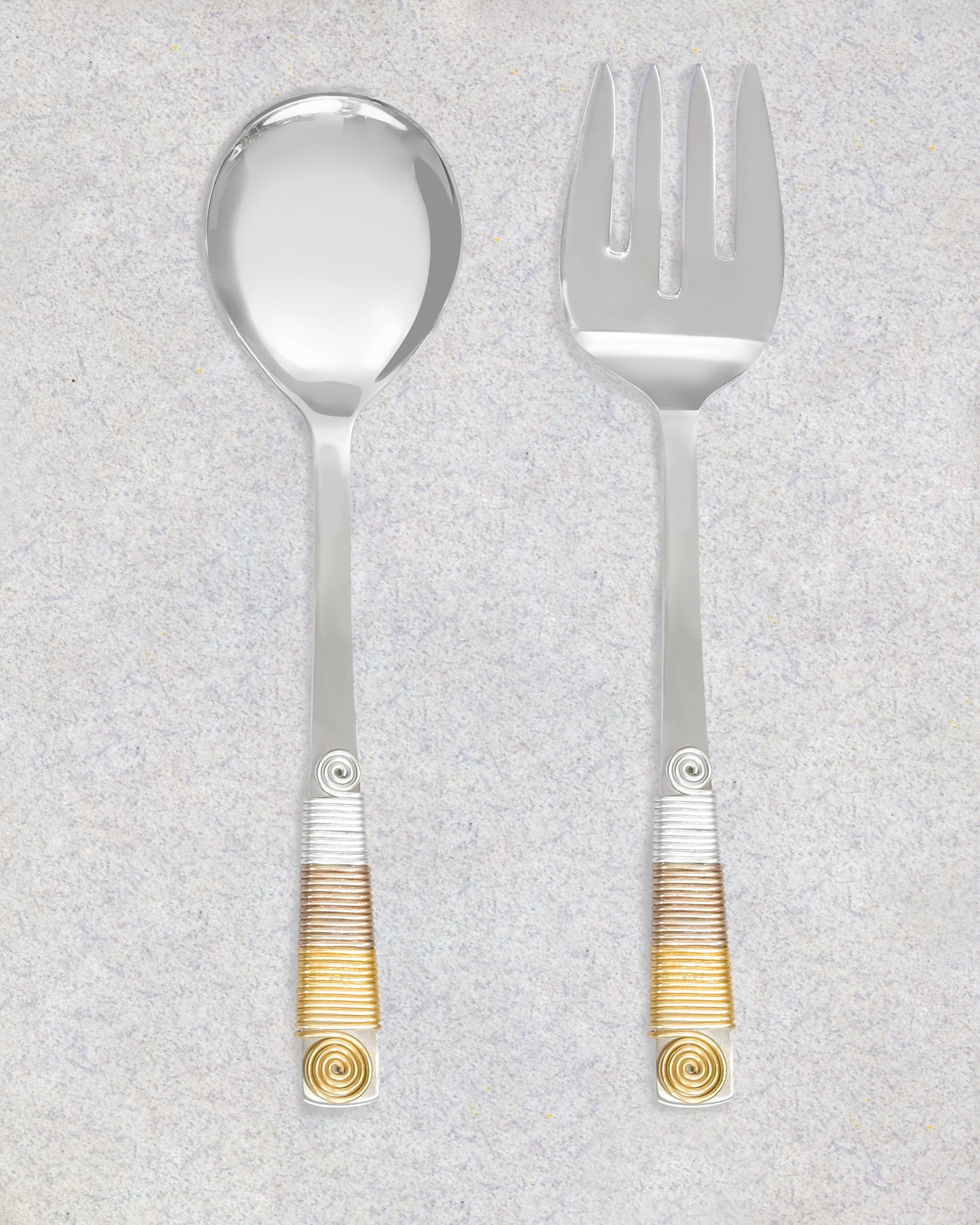 3 Tone Wrapped Salad Server Set tiramisuusa