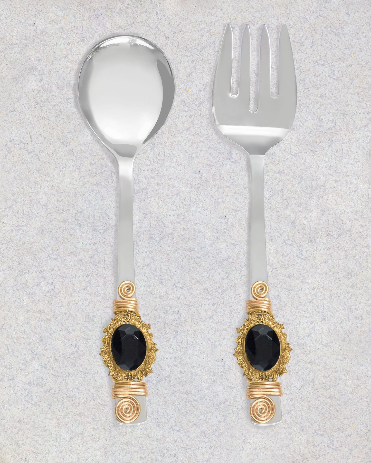 Midnight Salad Server Set tiramisuusa