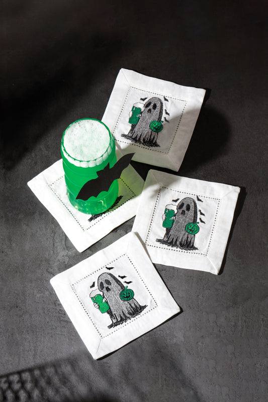 "Boo-zy Brew"  Cocktail Napkins Set
