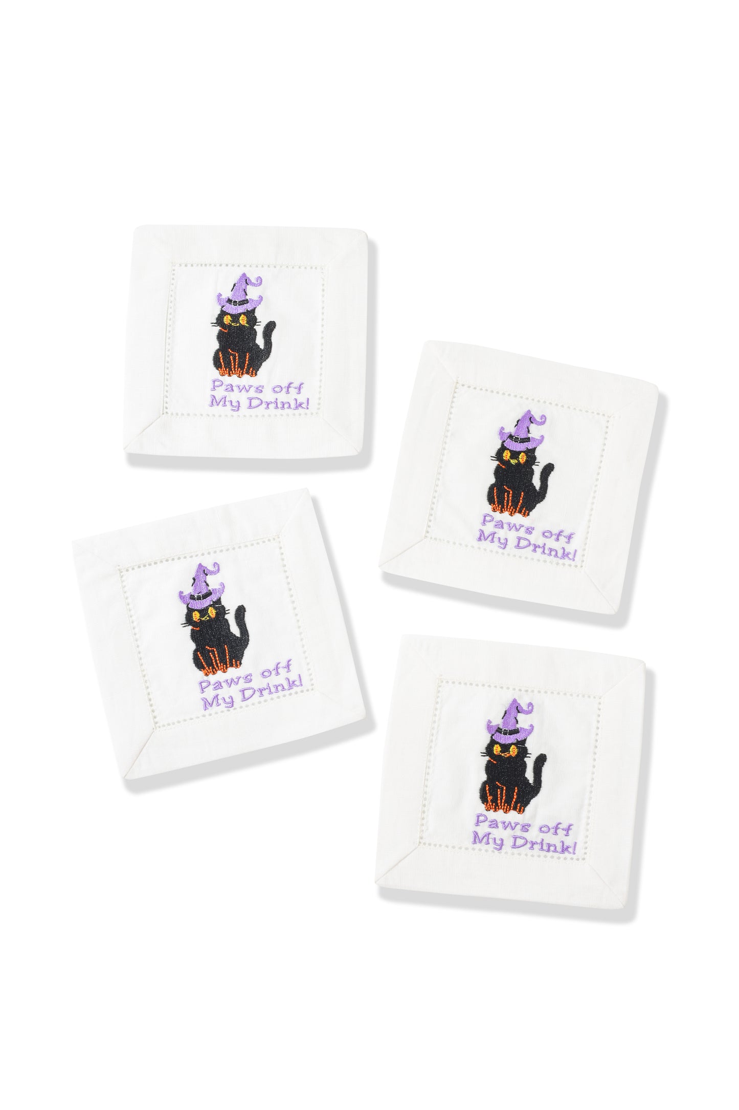 "Paws Off My Drink!" Cocktail Napkins Set