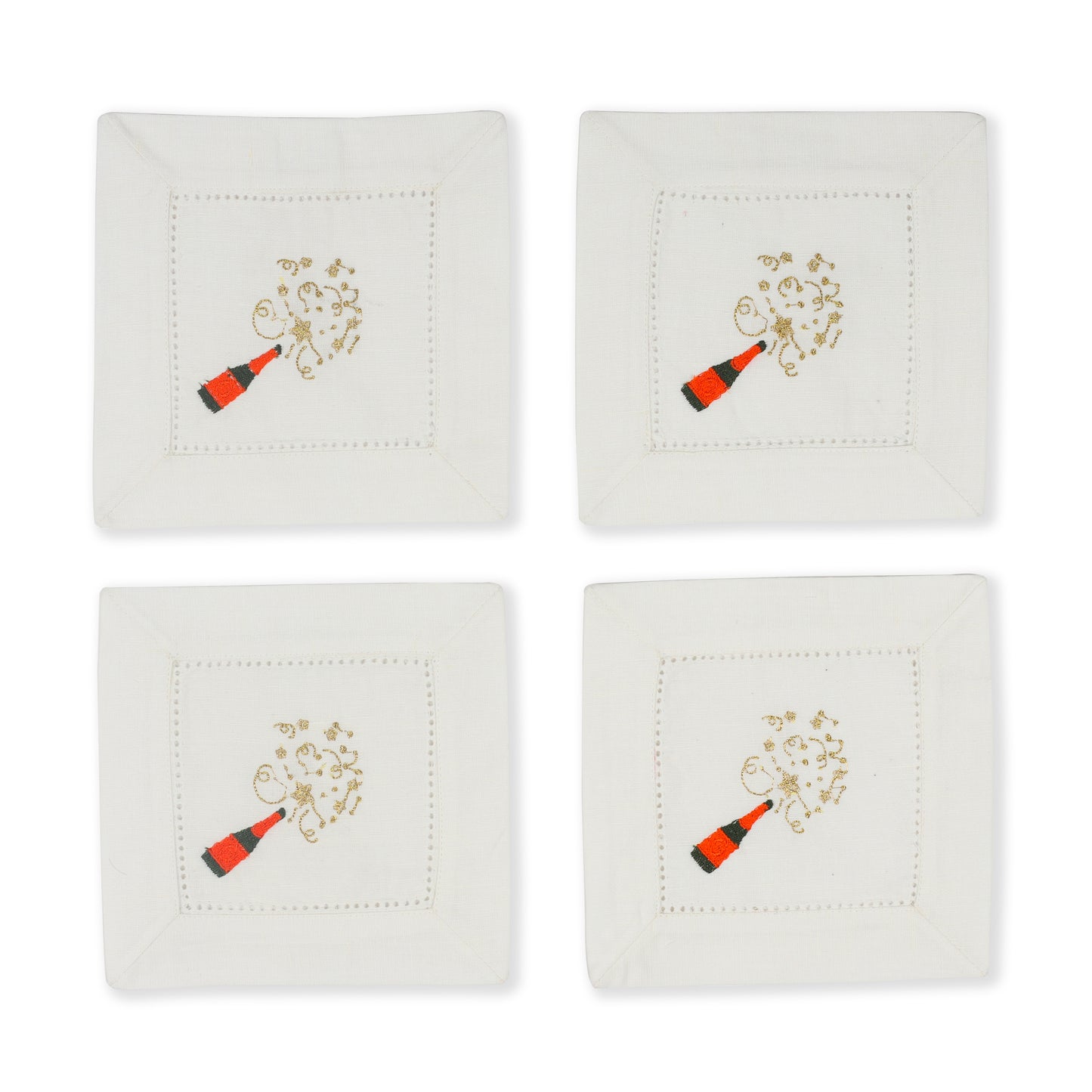 Sip & Sparkle Embroidered Cocktail Napkins
