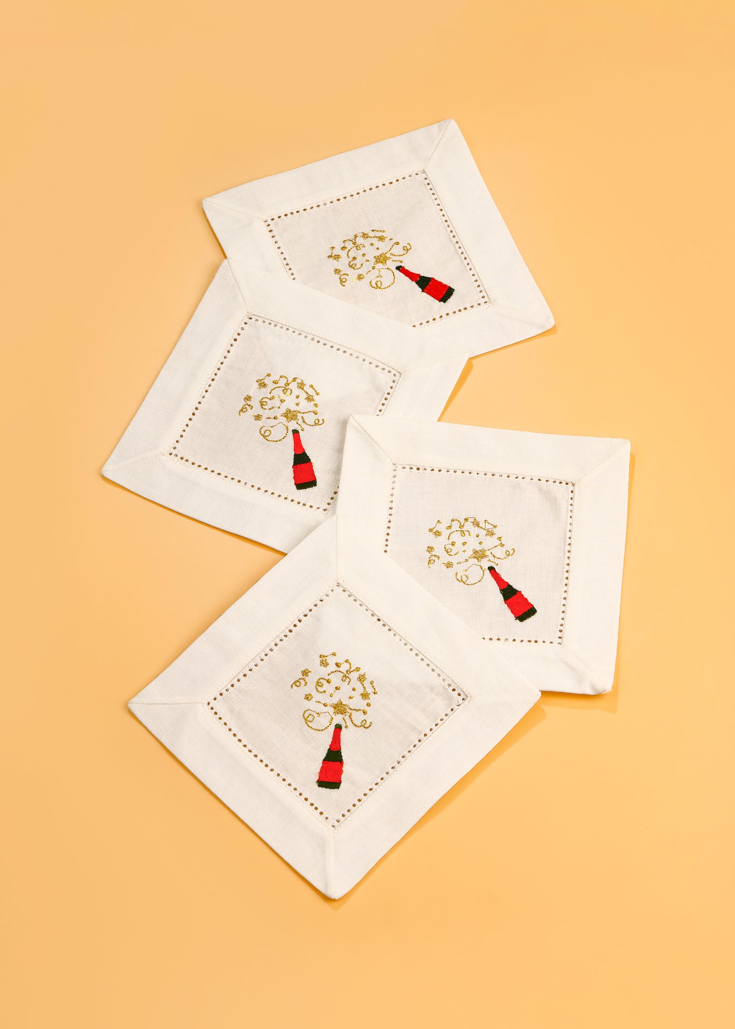 Sip & Sparkle Embroidered Cocktail Napkins