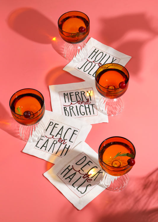 Holiday Cheer Cocktail Napkins tiramisuusa