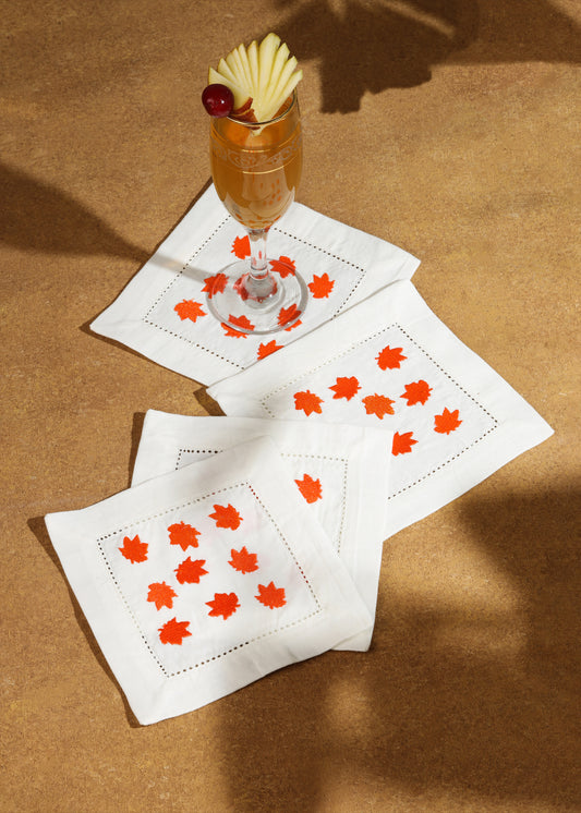 Fall Foliage Cocktail Napkins tiramisuusa