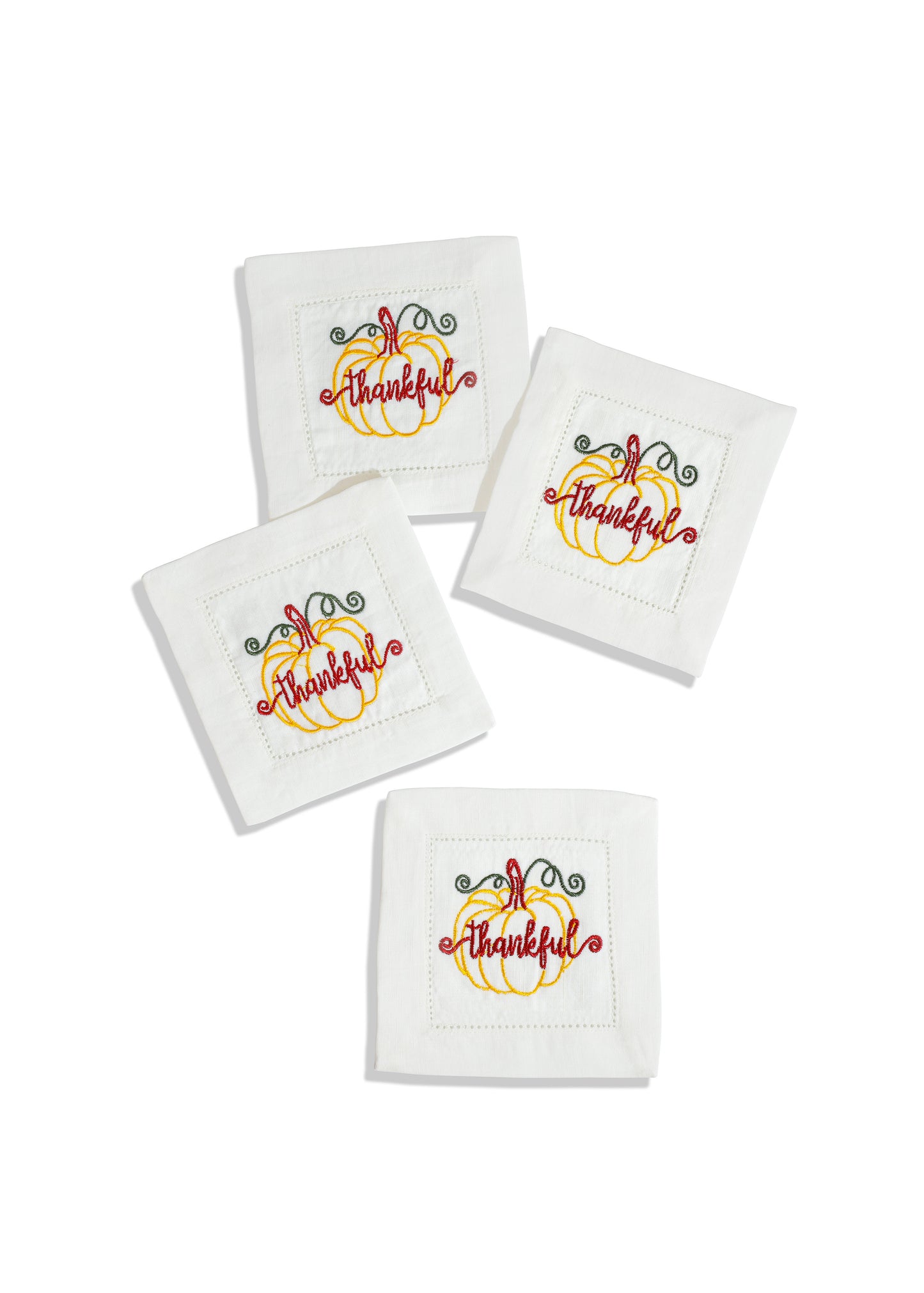 Harvest Pumpkin Thankful Cocktail Napkins