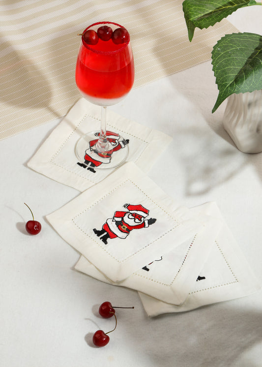 Jolly Santa Cocktail Napkins tiramisuusa