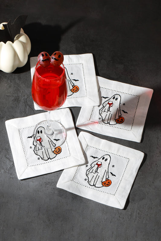 "Spirited Sips" Cocktail Napkins Set