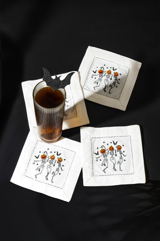 "Skeleton Crew" Cocktail Napkins Set