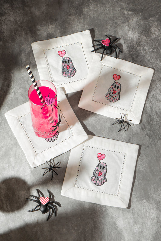 "Sweetheart Spirit" Cocktail Napkins Set
