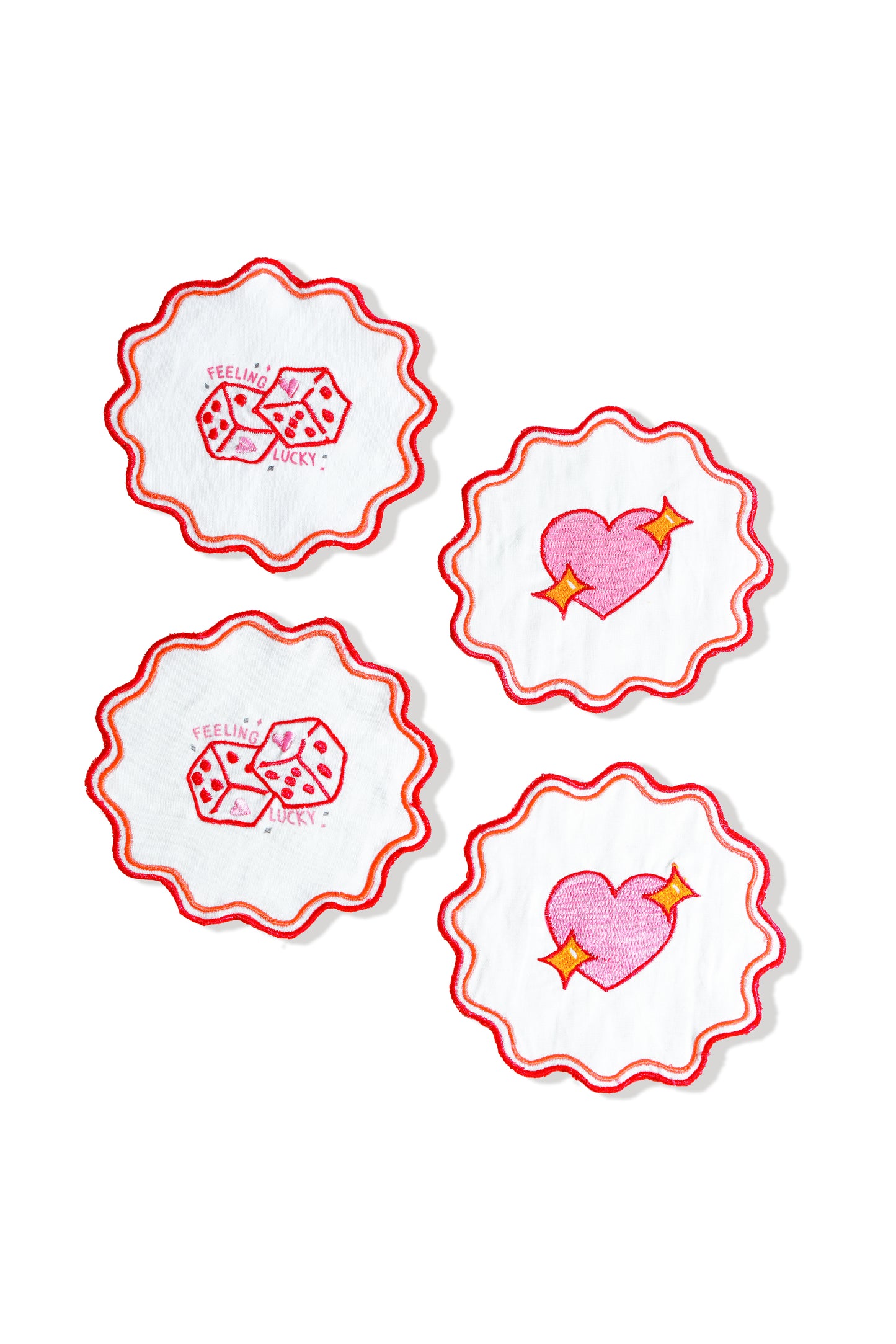 Feeling Lucky & Love Struck Cocktail Napkins (Set of 4)