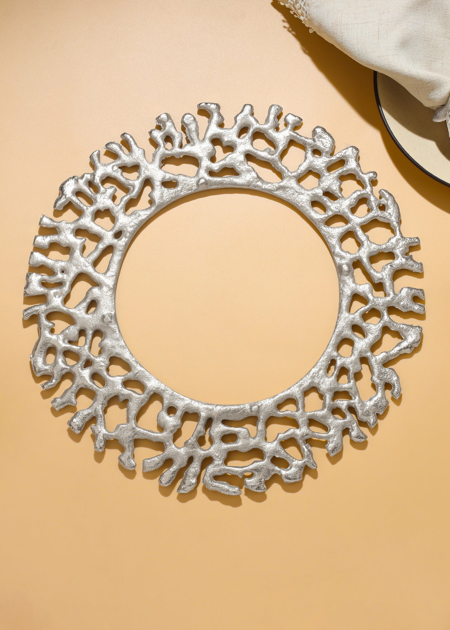 Silver Radiance Metallic Charger Plate