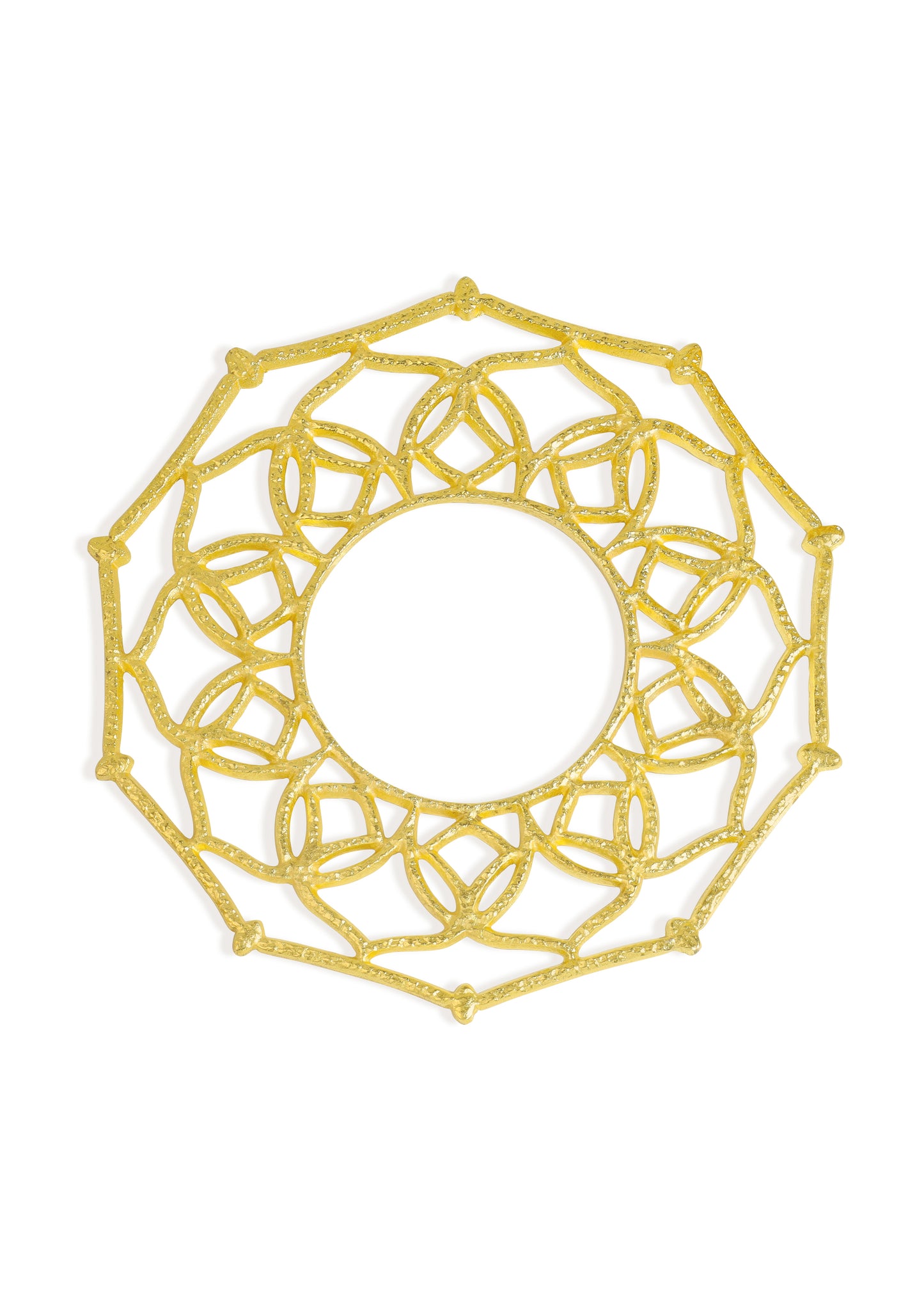 Golden Shimmer Metallic Charger Plate
