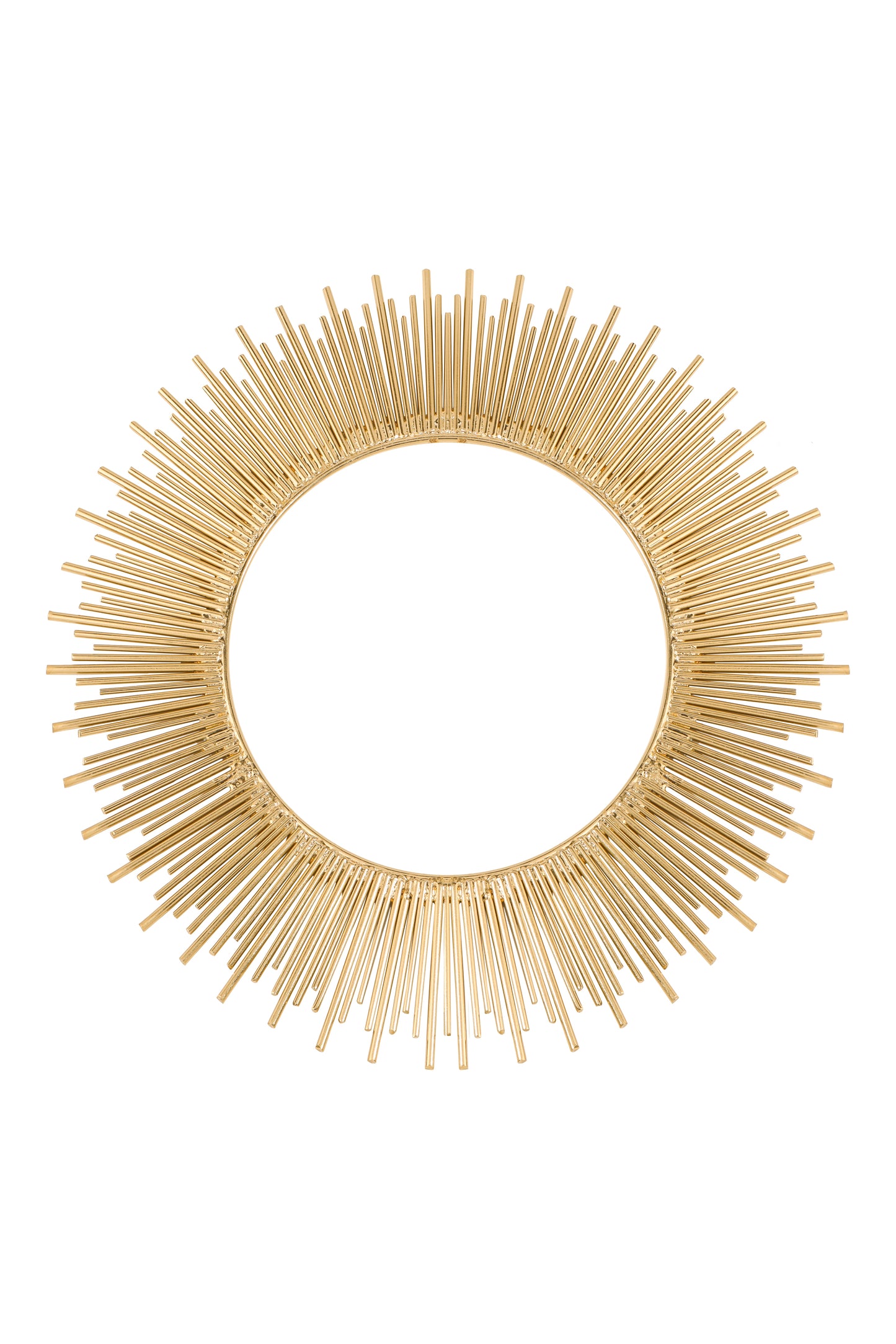 Stellar Sunburst Gold Iron Charger Plate – 14"