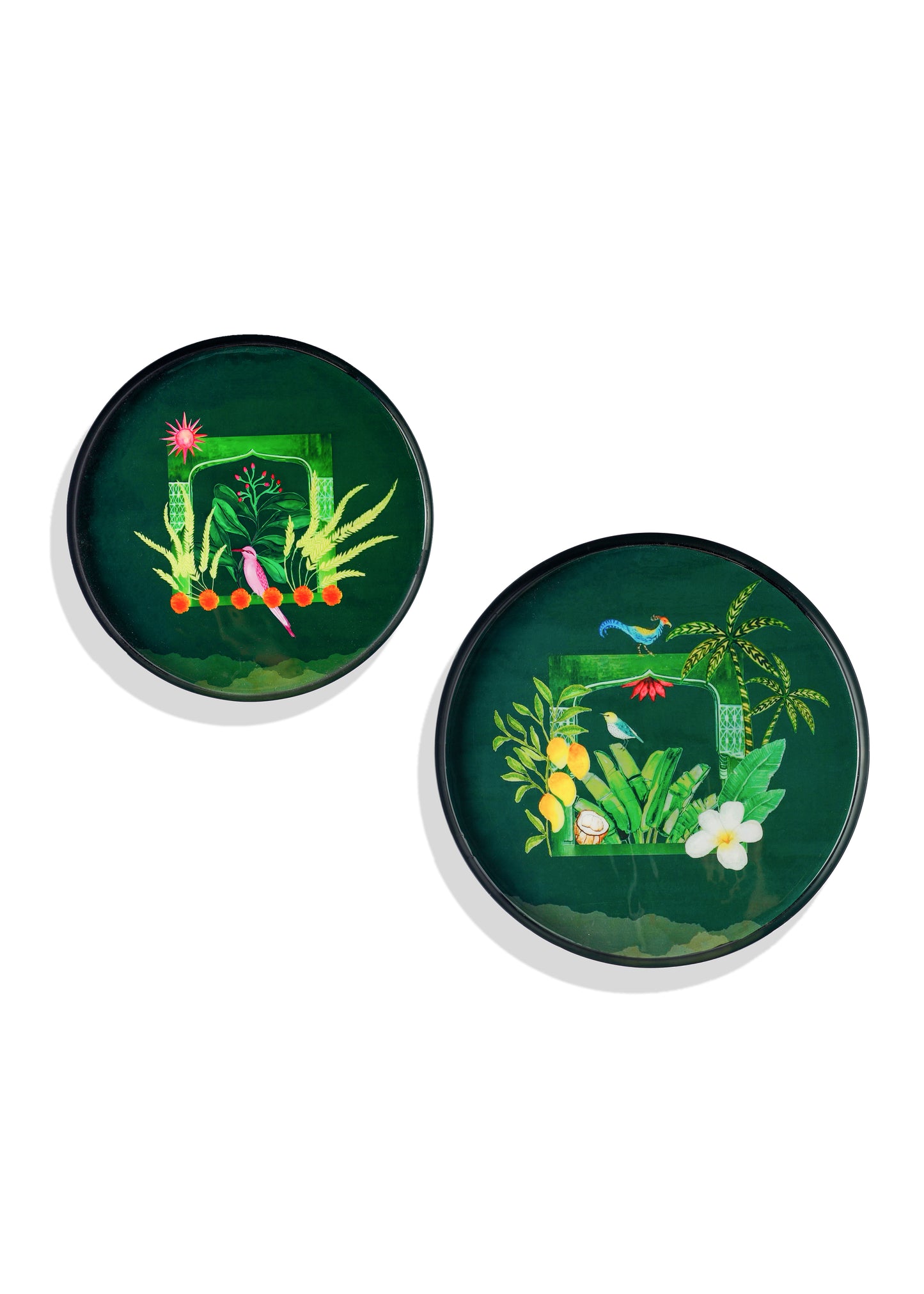 Marigold Haven Metal Tray Set– Set of 2 (10" & 12")