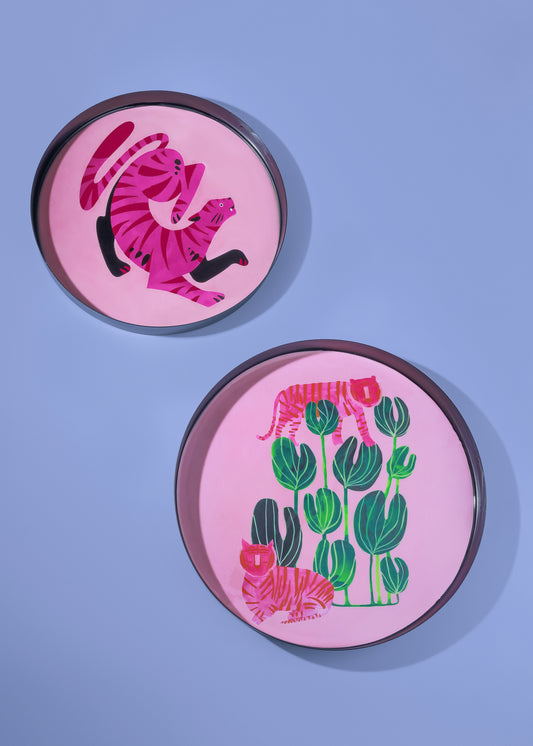 Wild Muse Metal Tray Set – Set of 2 (10" & 12")