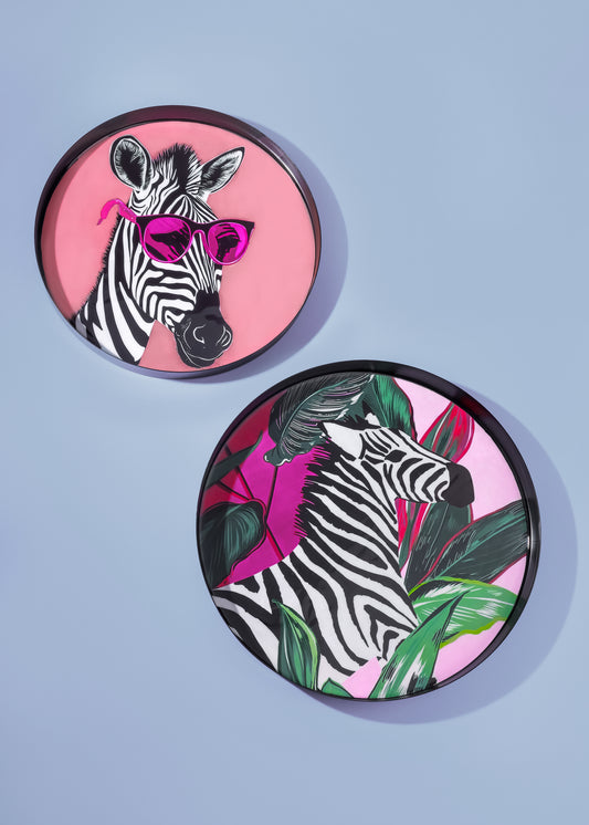 Savanna Pop Metal Tray Set – Set of 2 (10" & 12")