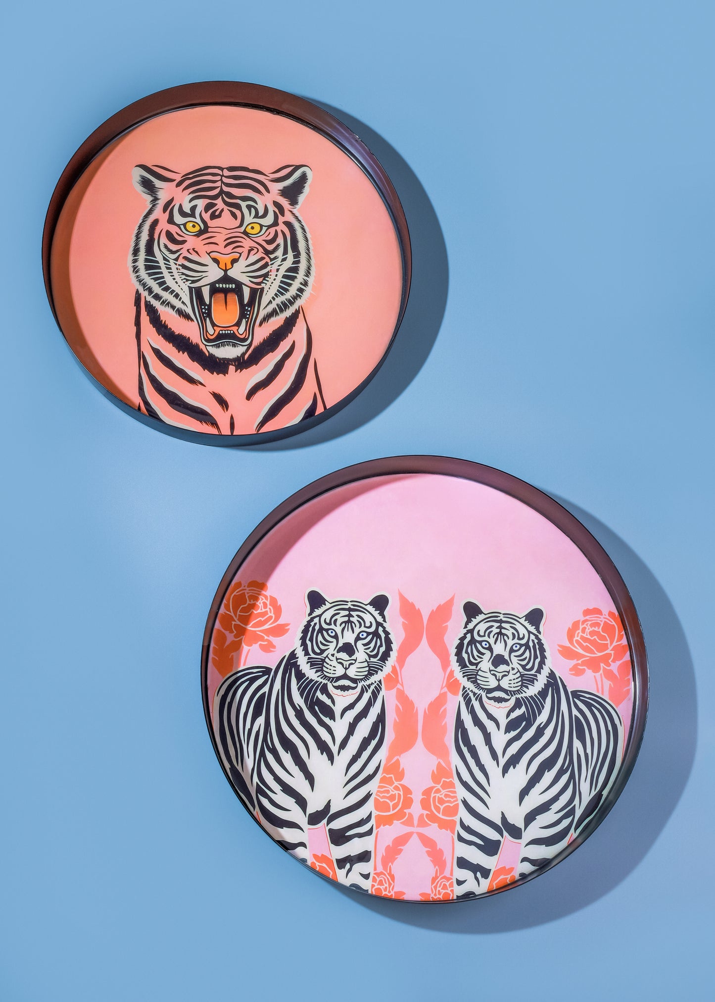 Regal Roar Metal Tray Set – Set of 2 (10" & 12")