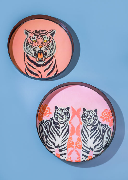 Regal Roar Metal Tray Set – Set of 2 (10" & 12")