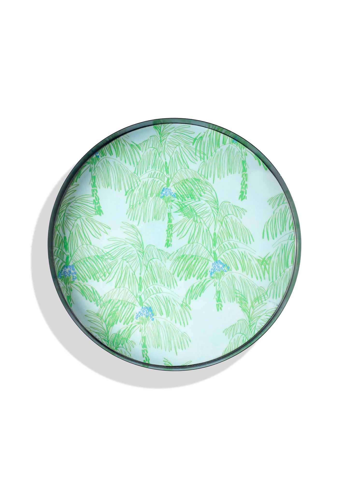 Verdant Whisper Metal Tray Set – Set of 2 (10" & 12")