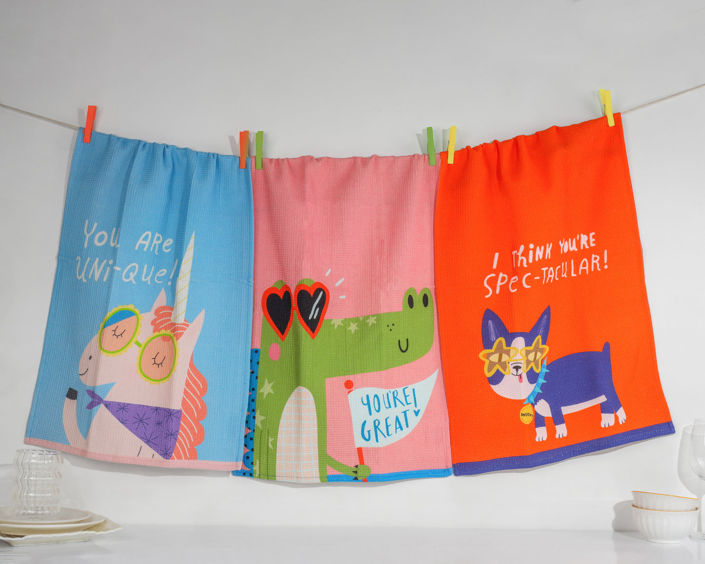 Whimsical Wonders Cotton Kitchen Towel Set