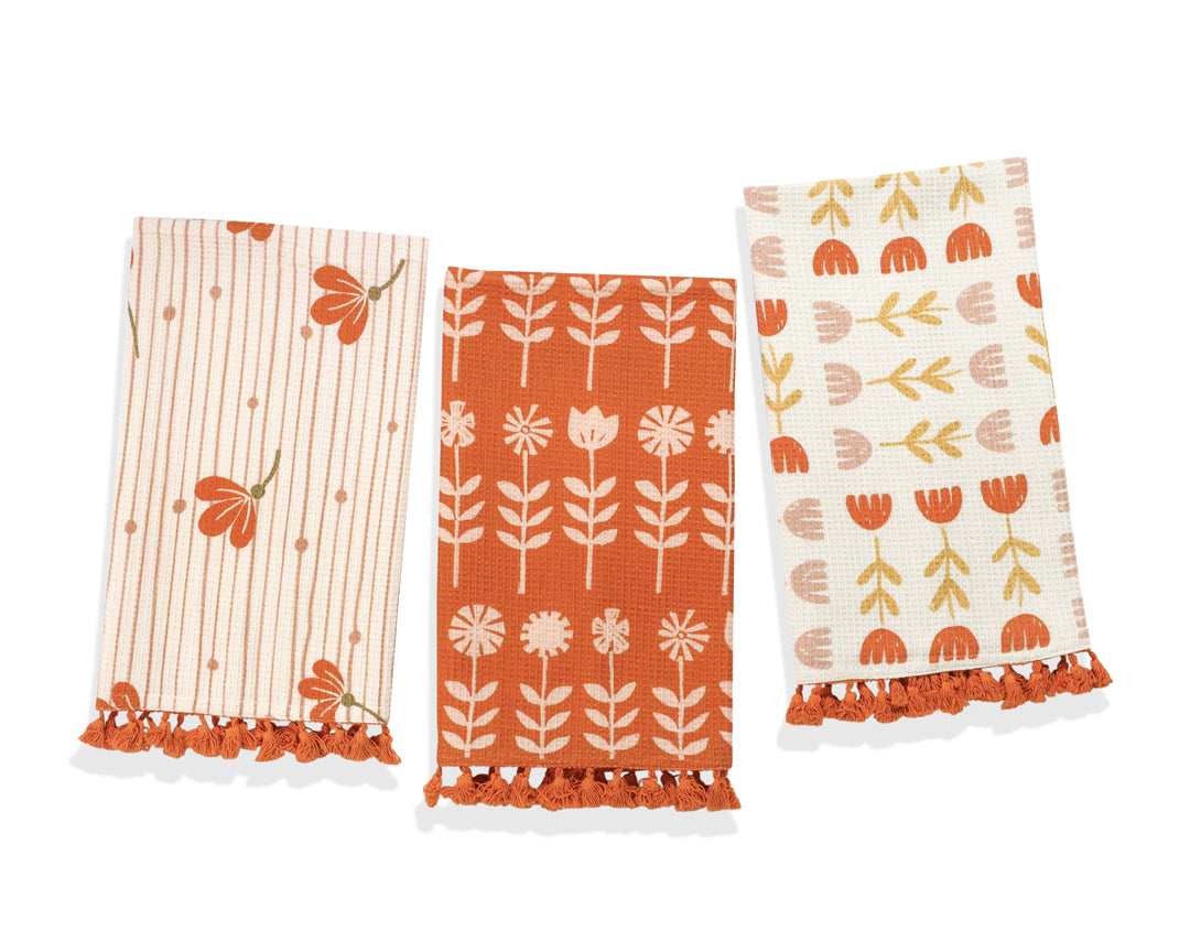 The Valencia Folk Art Kitchen Towel Set