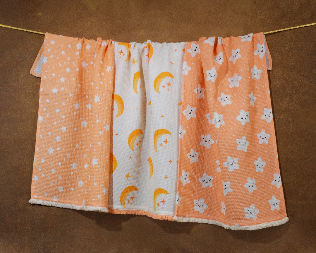 The Celestial Muslin Kitchen Towel Set