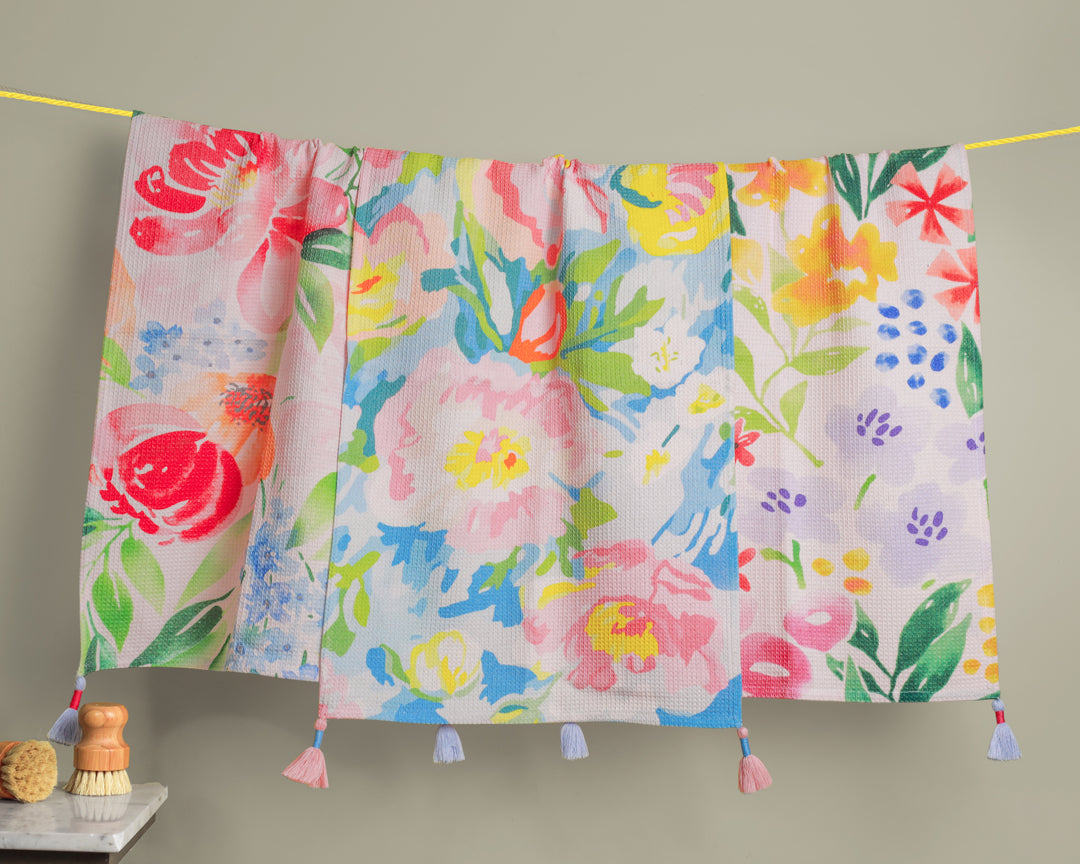 The Secret Garden Watercolor Kitchen Towel Set