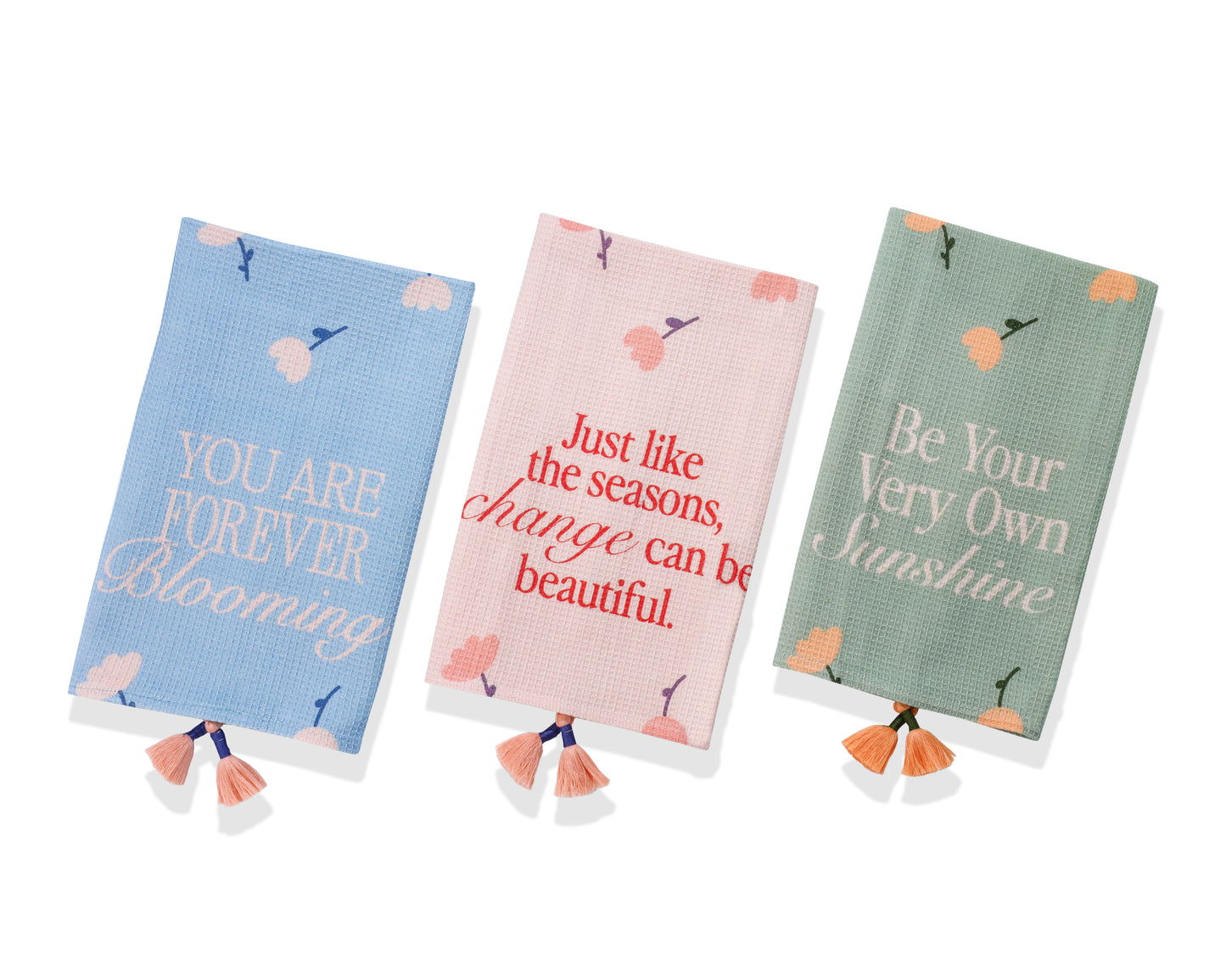 Daily Affirmation Pastel Kitchen Towel Set