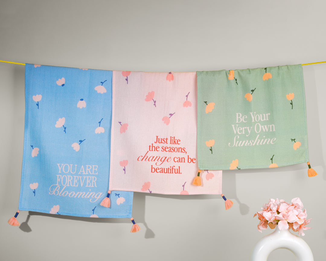 Daily Affirmation Pastel Kitchen Towel Set