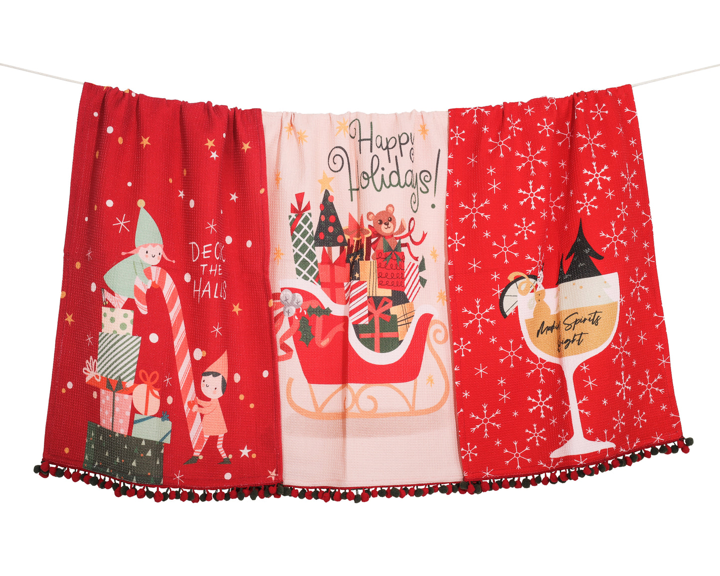 Spirits Bright" Holiday Towel Set