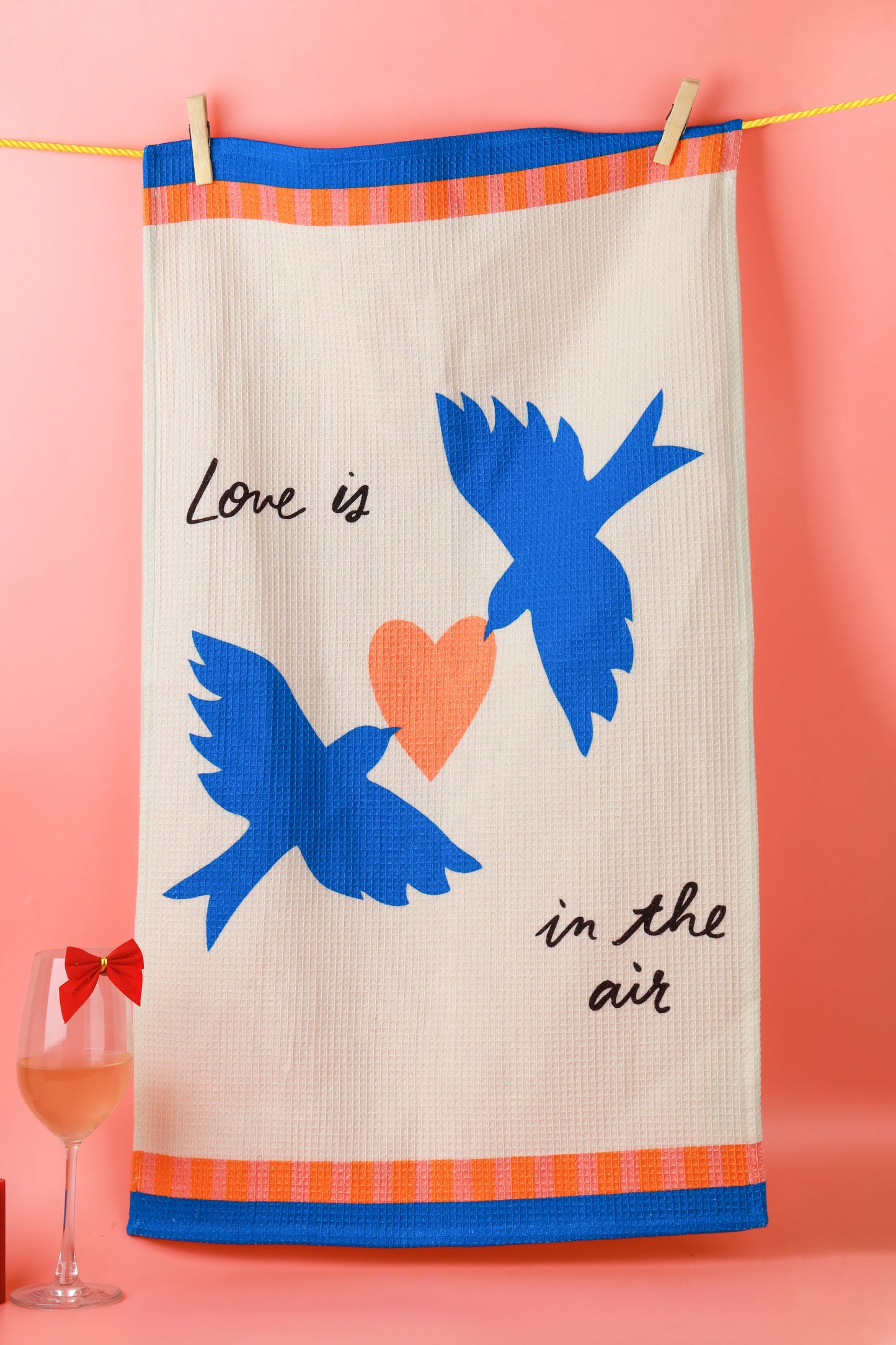 "Love is in the Air" Bird Towel Set
