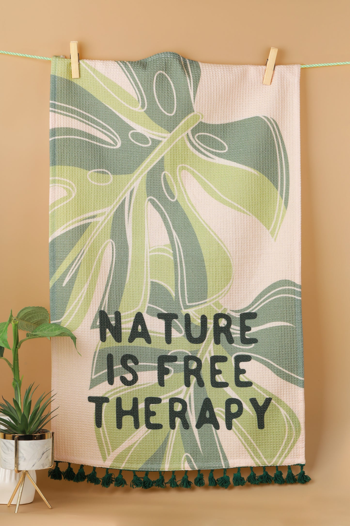 "Nature is Free Therapy" Towel Set