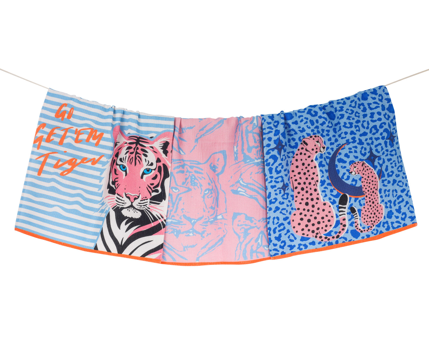 Go Get 'Em Tiger" Kitchen Towel Set
