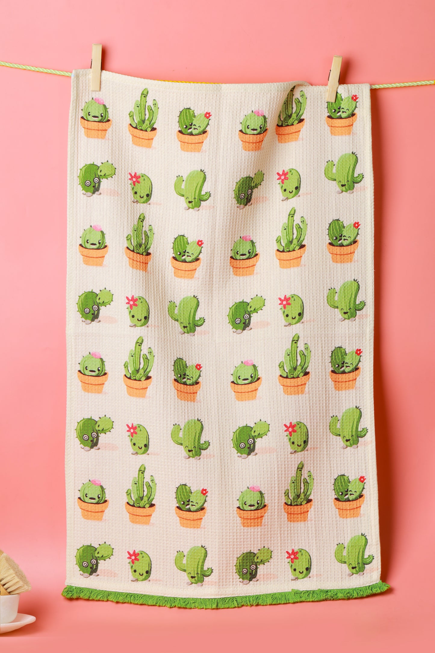 We Grow" Cactus Kitchen Towel Set