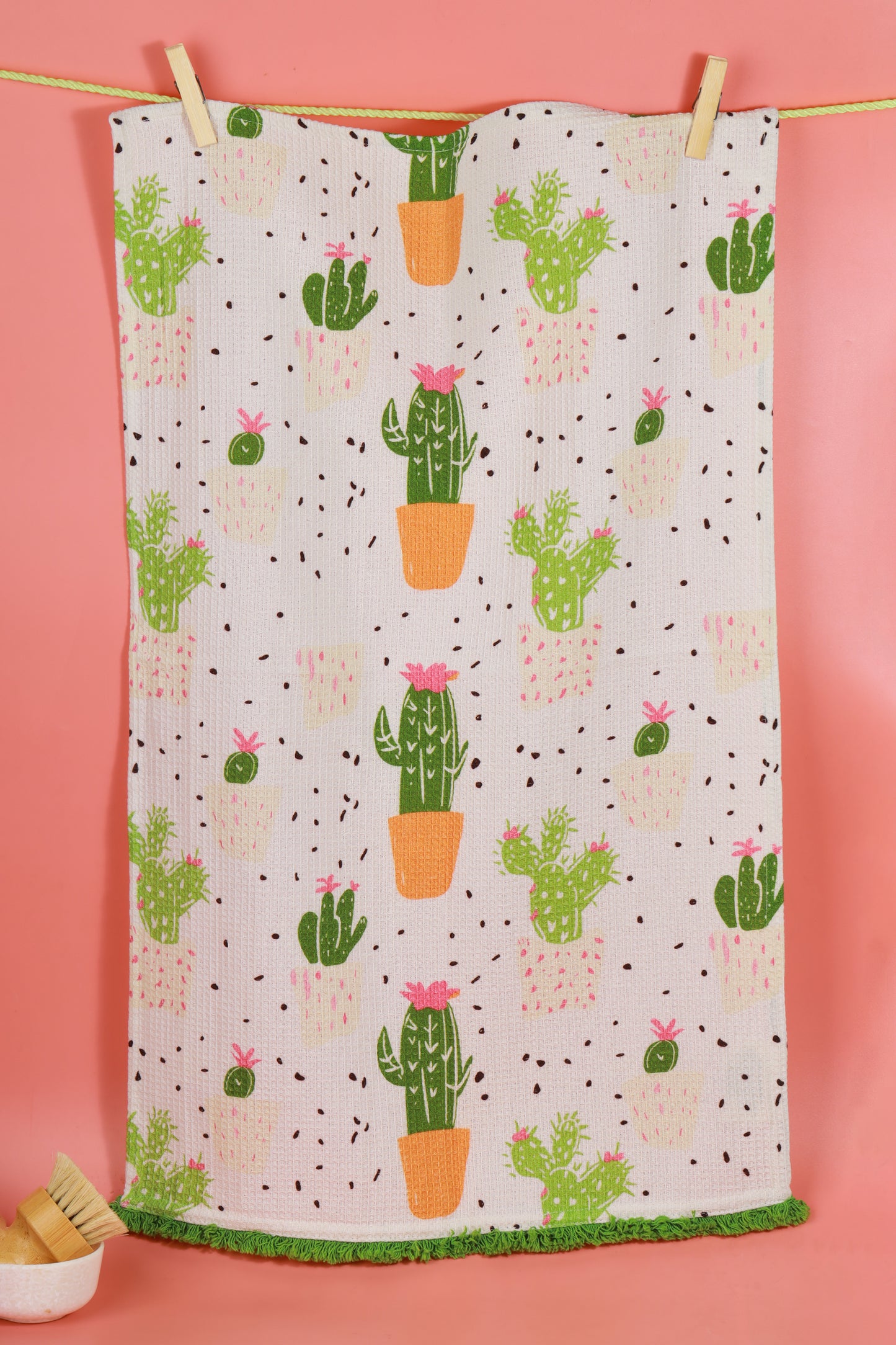 We Grow" Cactus Kitchen Towel Set