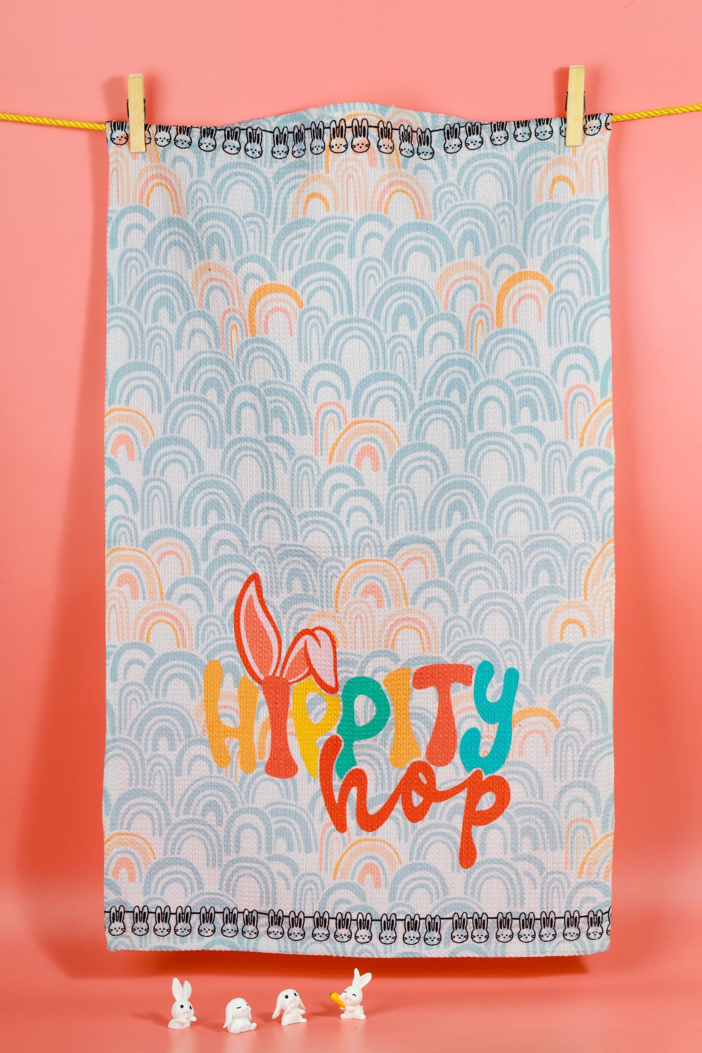"Hip Hop" Easter Bunny Towel Set