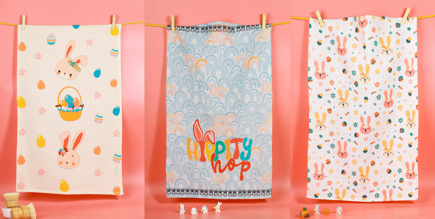 "Hip Hop" Easter Bunny Towel Set