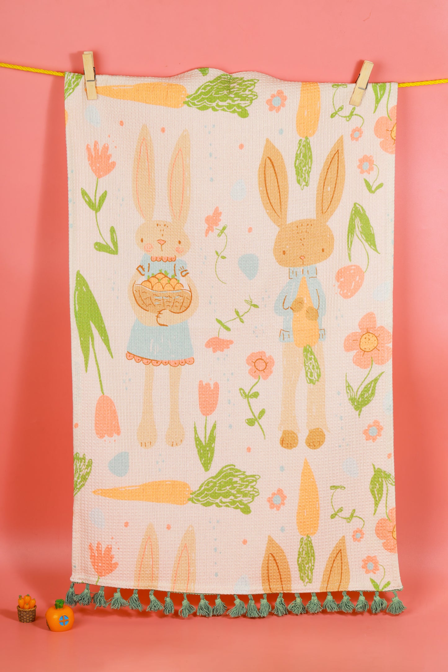 Spring Garden Bunny Towel Set