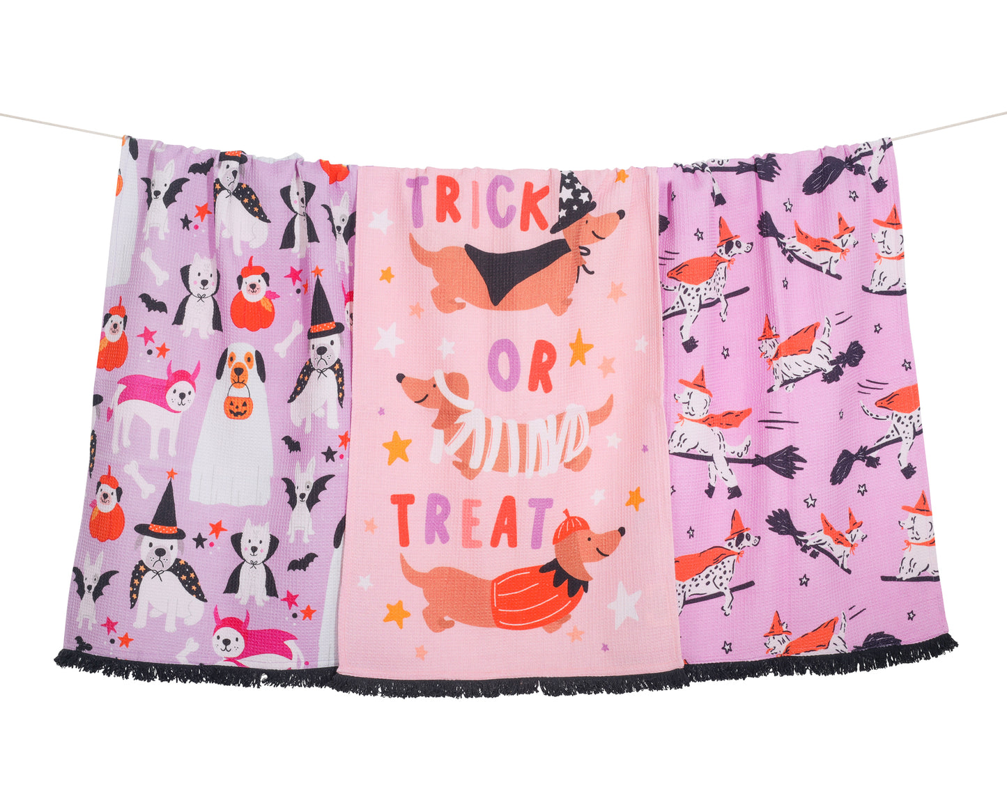 "Trick or Treat" Dog Costume Towel Set