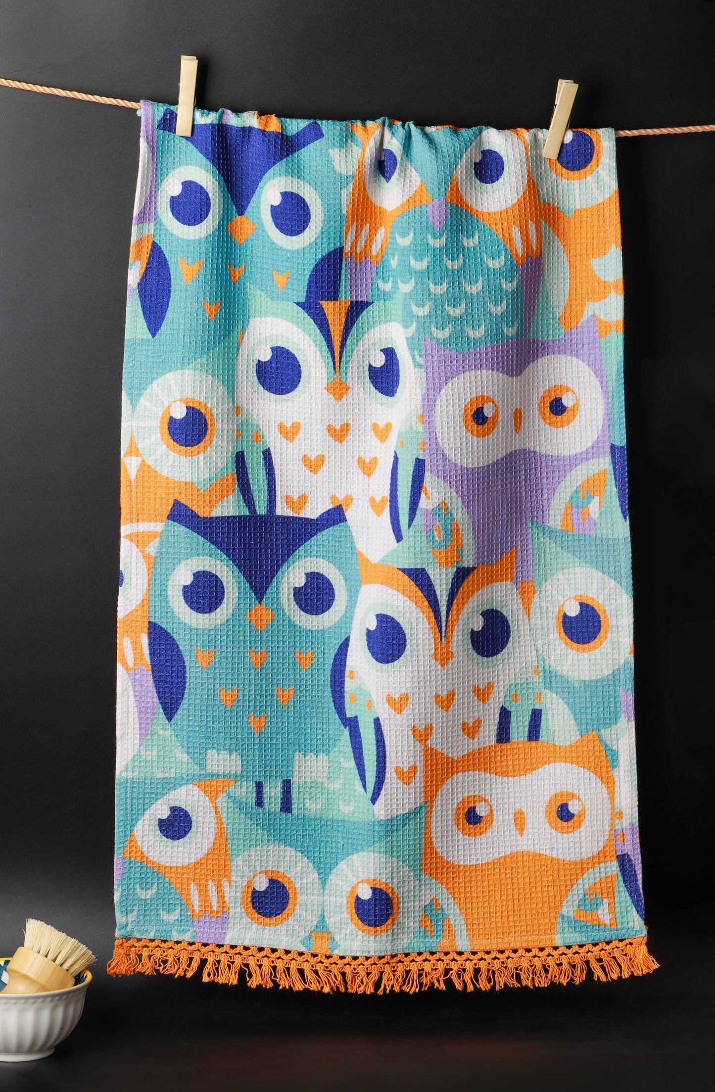 Whimsical Owl Kitchen Towel Set