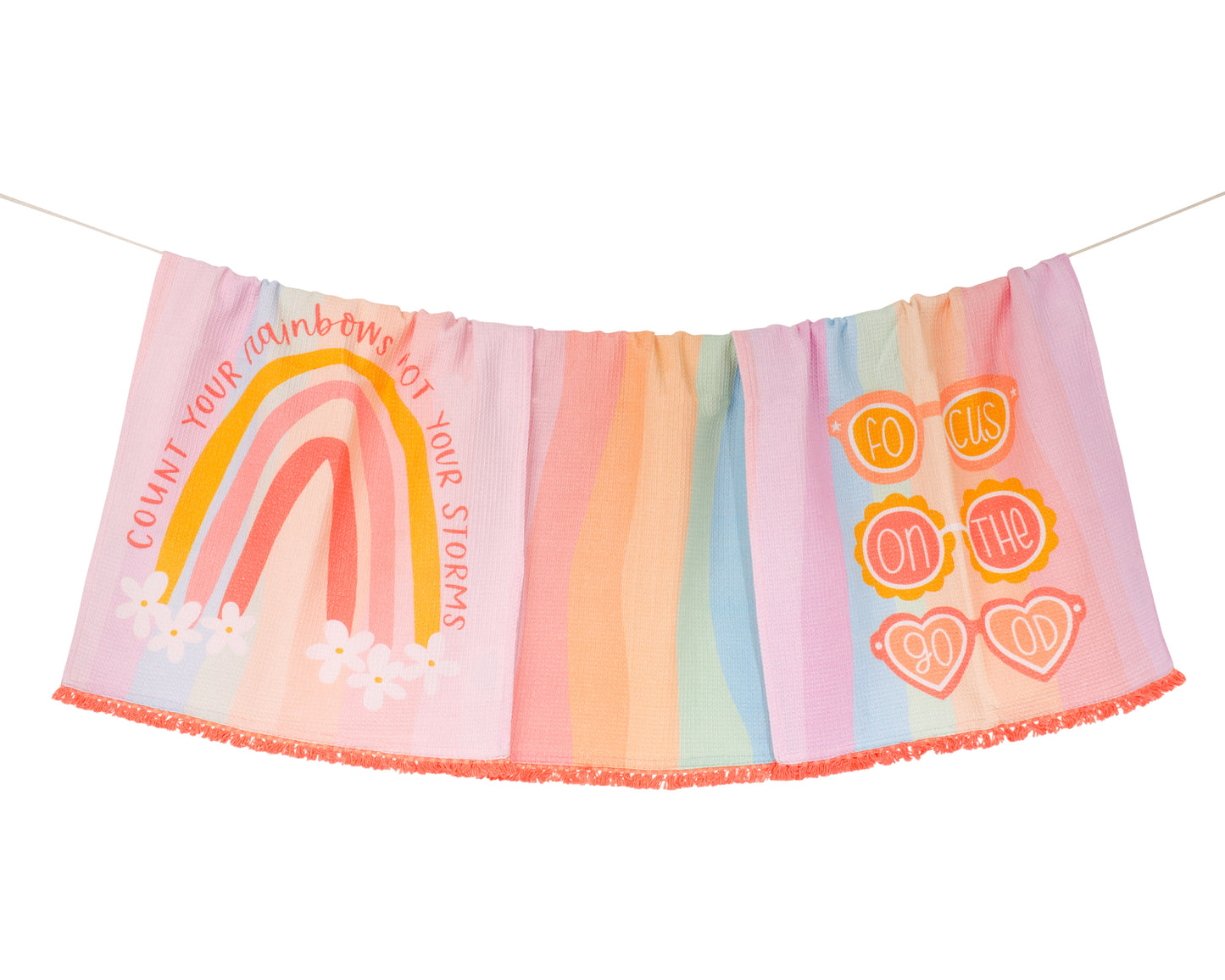 "Count Your Rainbows" Towel Set