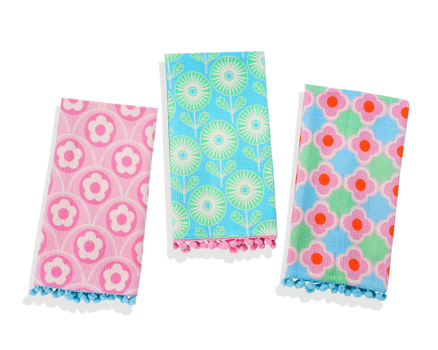 Retro Pop Floral Towel Set