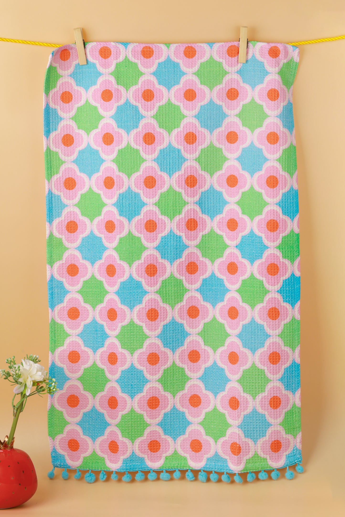 Retro Pop Floral Towel Set