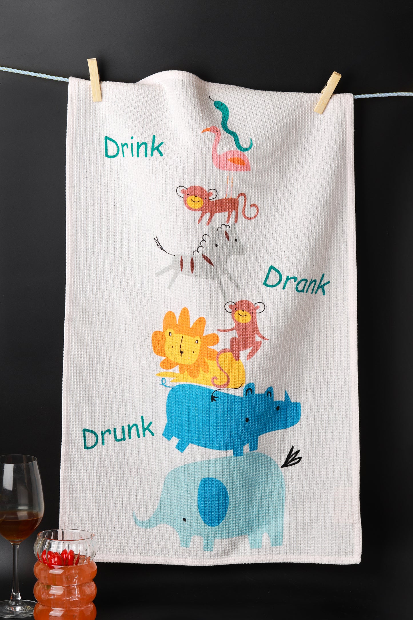 "Party Animals" Kitchen Towel Set