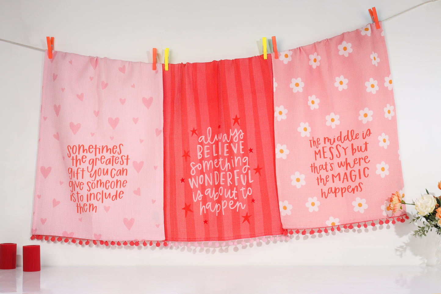 "Believe in Wonderful" Towel Set