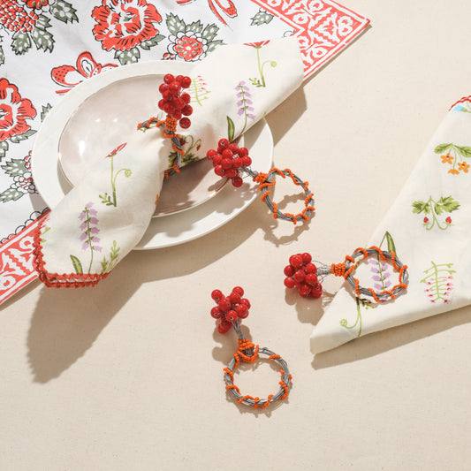 Autumn Ember Napkin Rings tiramisuusa